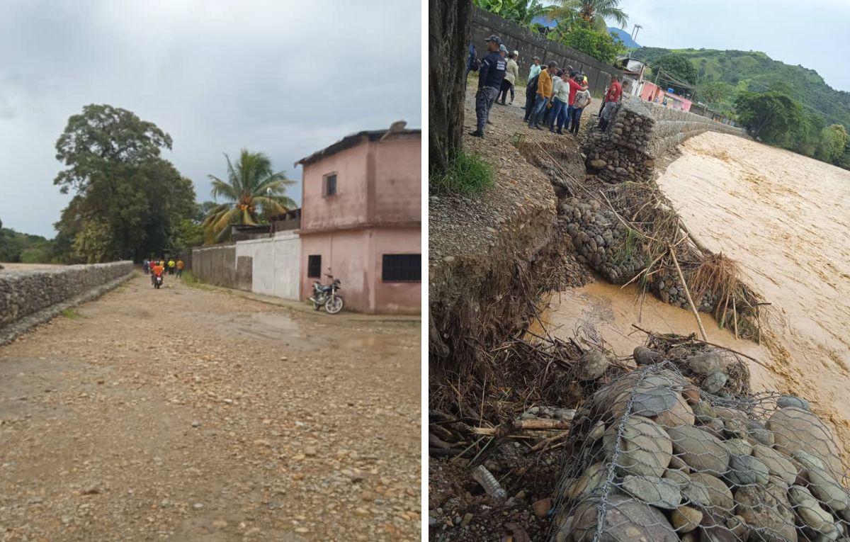 Cede muro de contención en municipio de Barinas por las lluvias