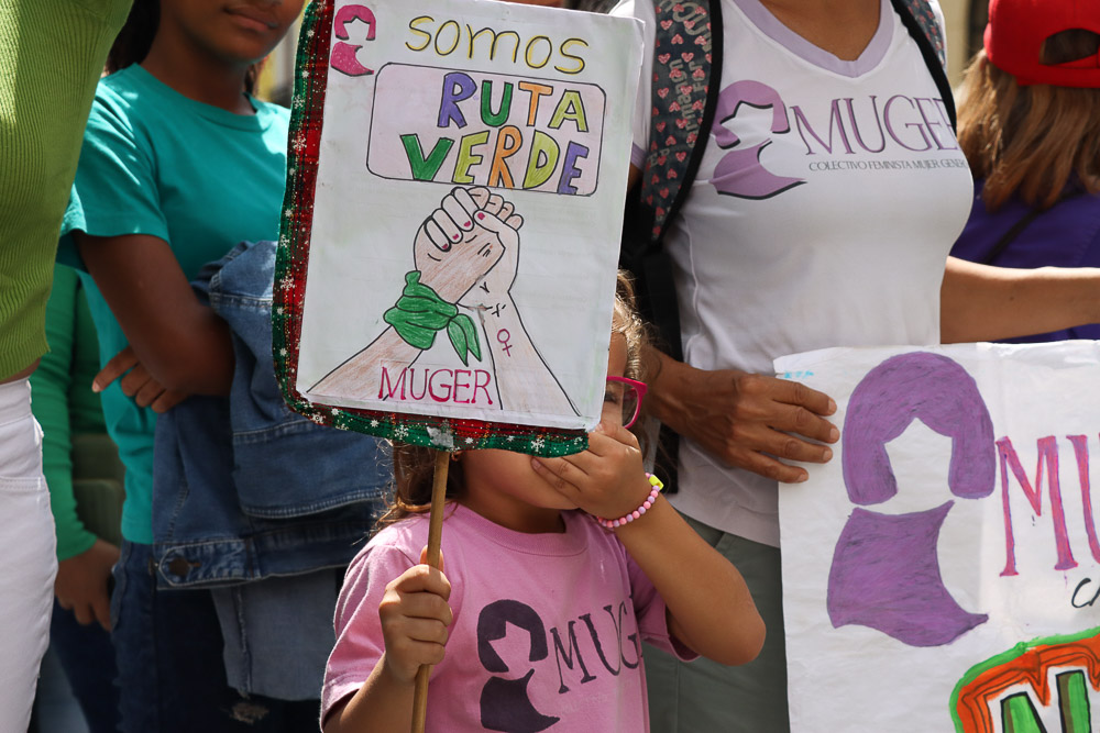 Concentración verde por la despenalización del aborto (Mairet Chourio)