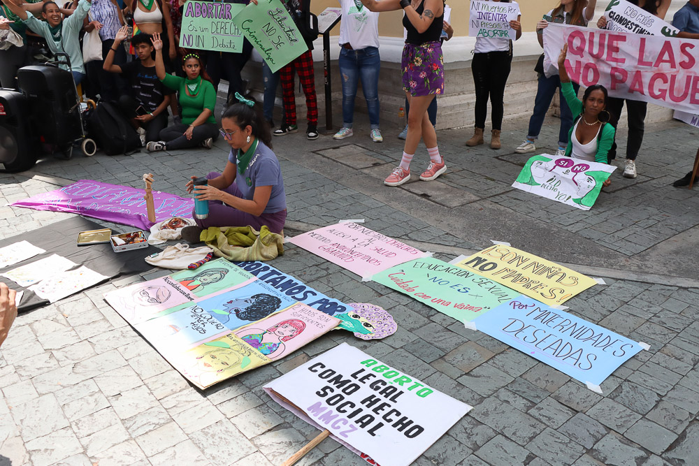 Concentración verde por la despenalización del aborto (Mairet Chourio)