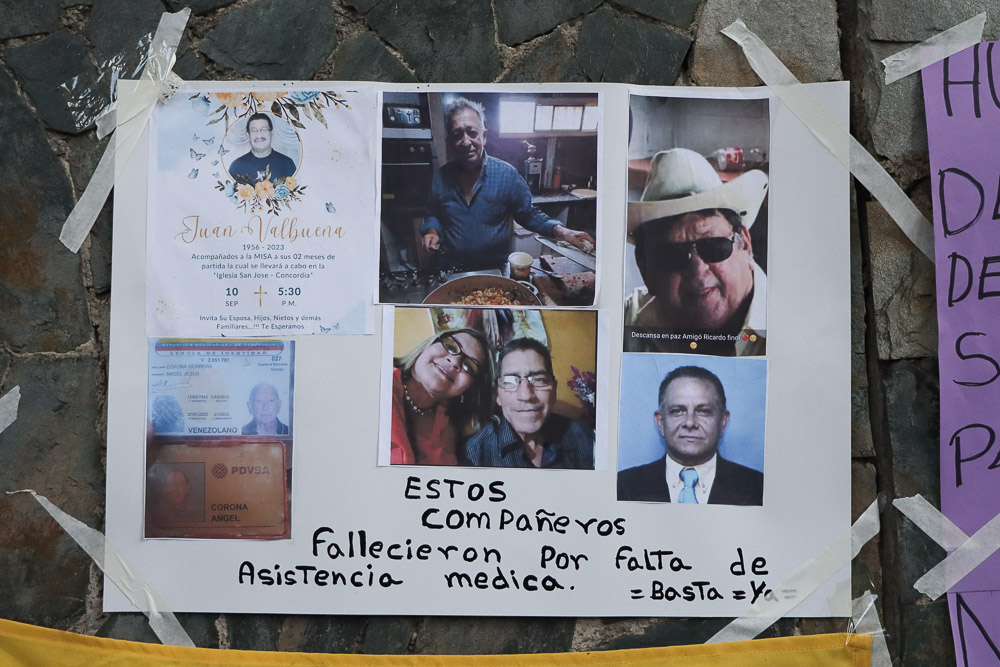 Jubilados de PDVSA hacen huelga de hambre para exigir sus derechos (Mairet Chourio)