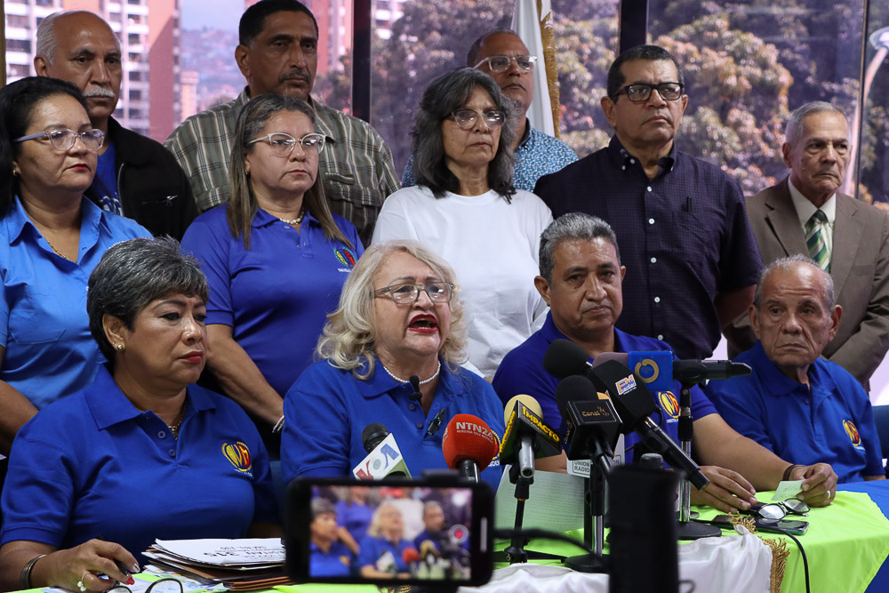 Rueda de prensa de la Federación Venezolana de Maestros (Mairet Chourio)