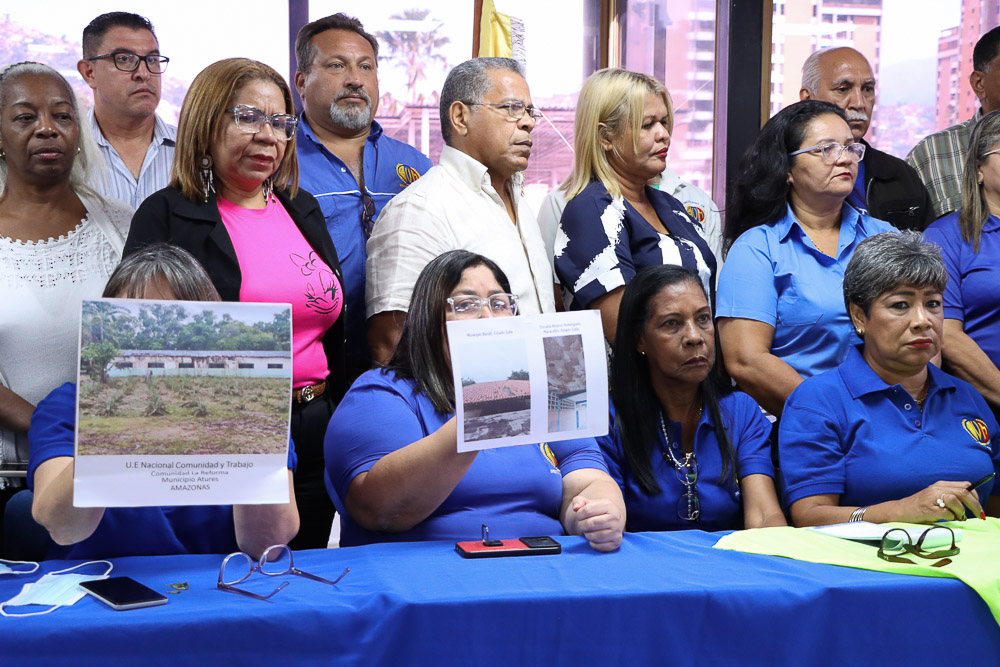 Rueda de prensa de la Federación Venezolana de Maestros (Mairet Chourio)