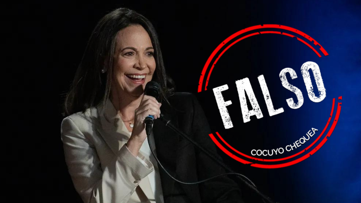 ¿El audio que habla sobre poca asistencia en concentraciones de la oposición es de María Corina Machado?