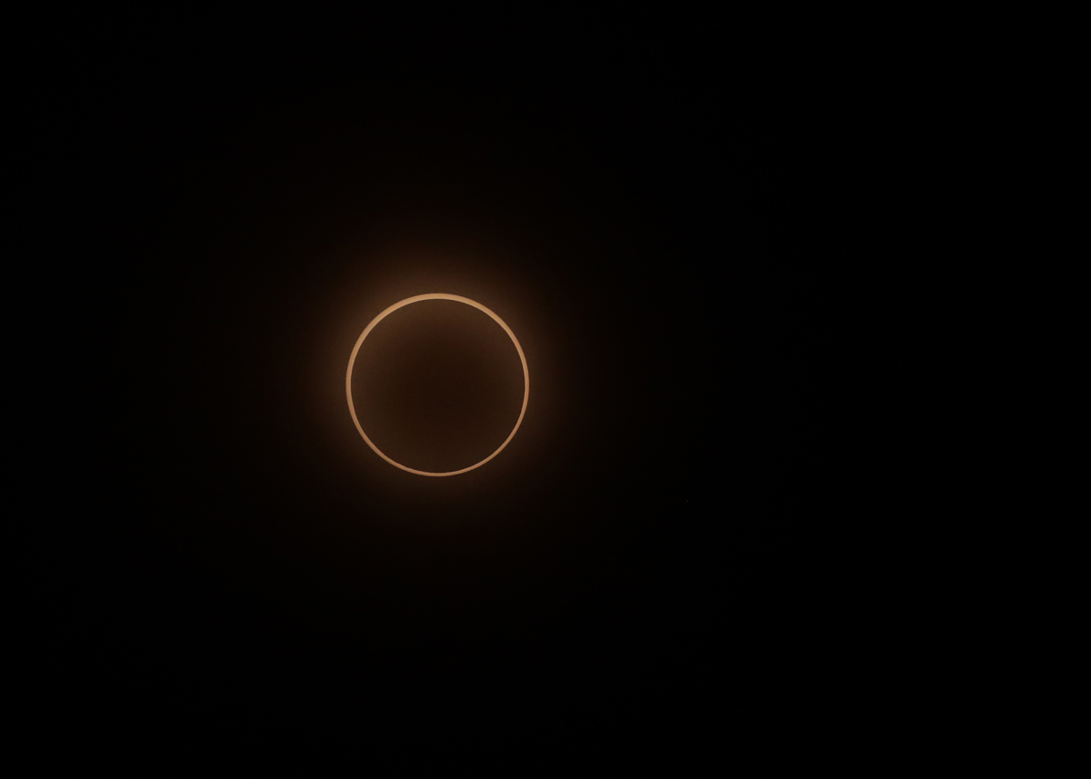 Eclipse solar anular desde la provincia de Cocle, en Panamá