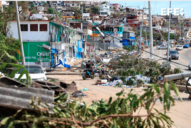 México sube a 43 la cifra de fallecidos por el impacto del huracán Otis en Acapulco