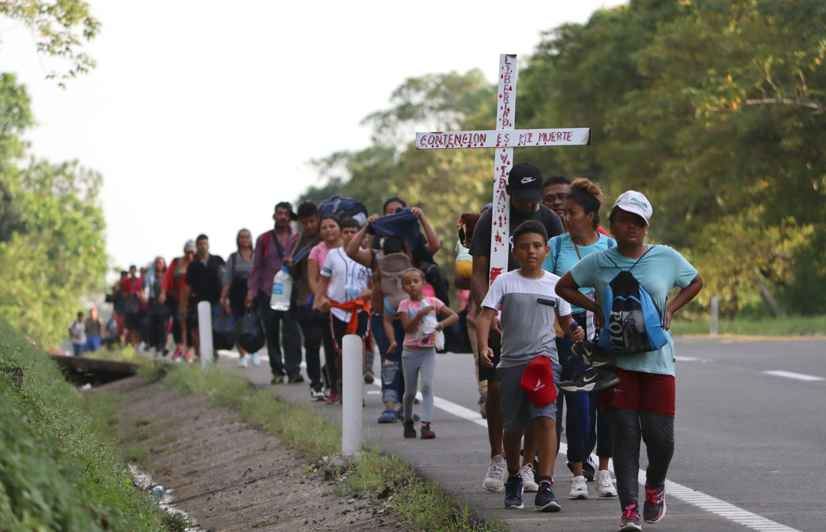 La caravana migrante se desintegra en el sur de México tras más de 10 días de recorrido