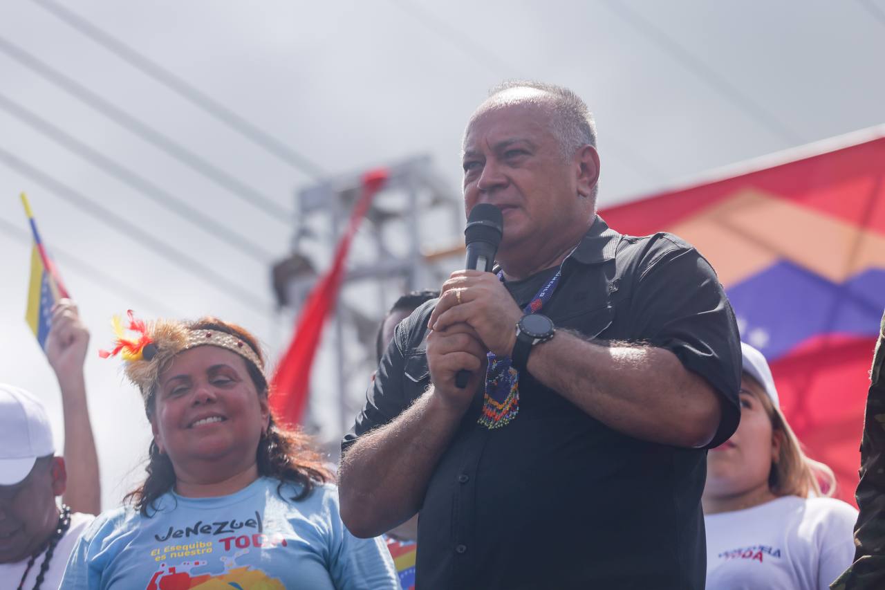 Cabello inicia campaña del referendo por Delta Amacuro y llama a no mezclar la política con el Esequibo