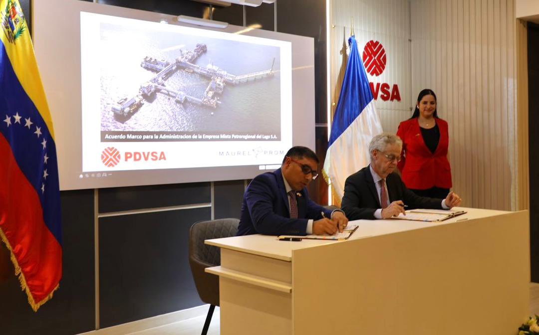 Pdvsa firma contrato con petrolera francesa para explotar crudo y gas en Maracaibo