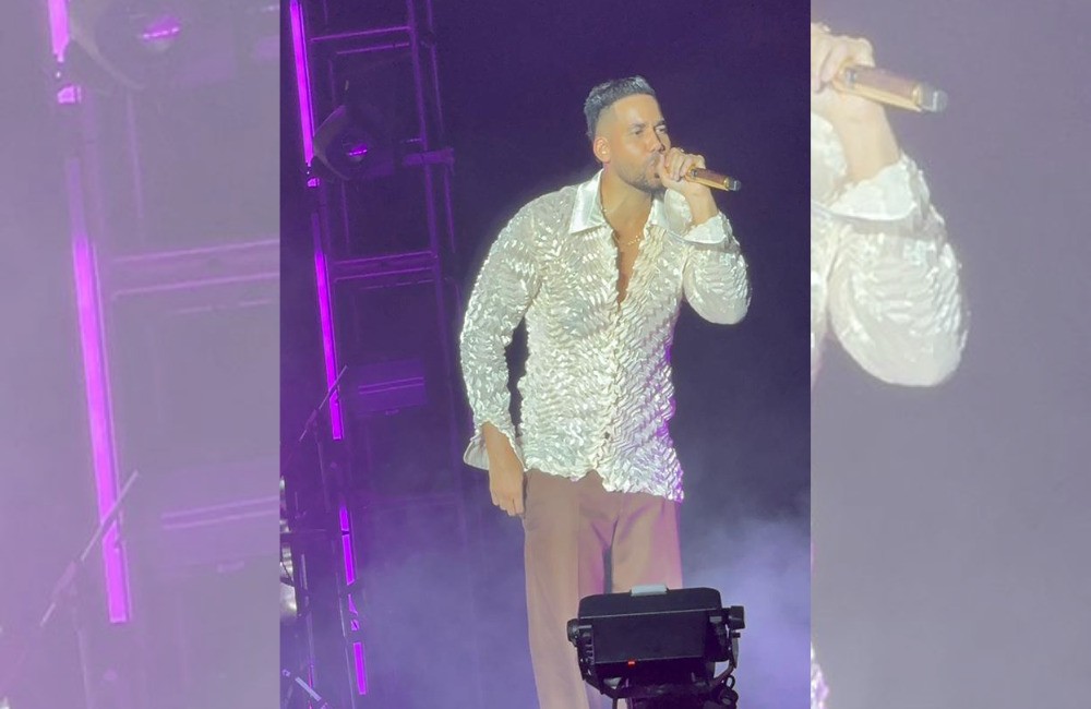 El concierto fue hecho en una base aérea militar