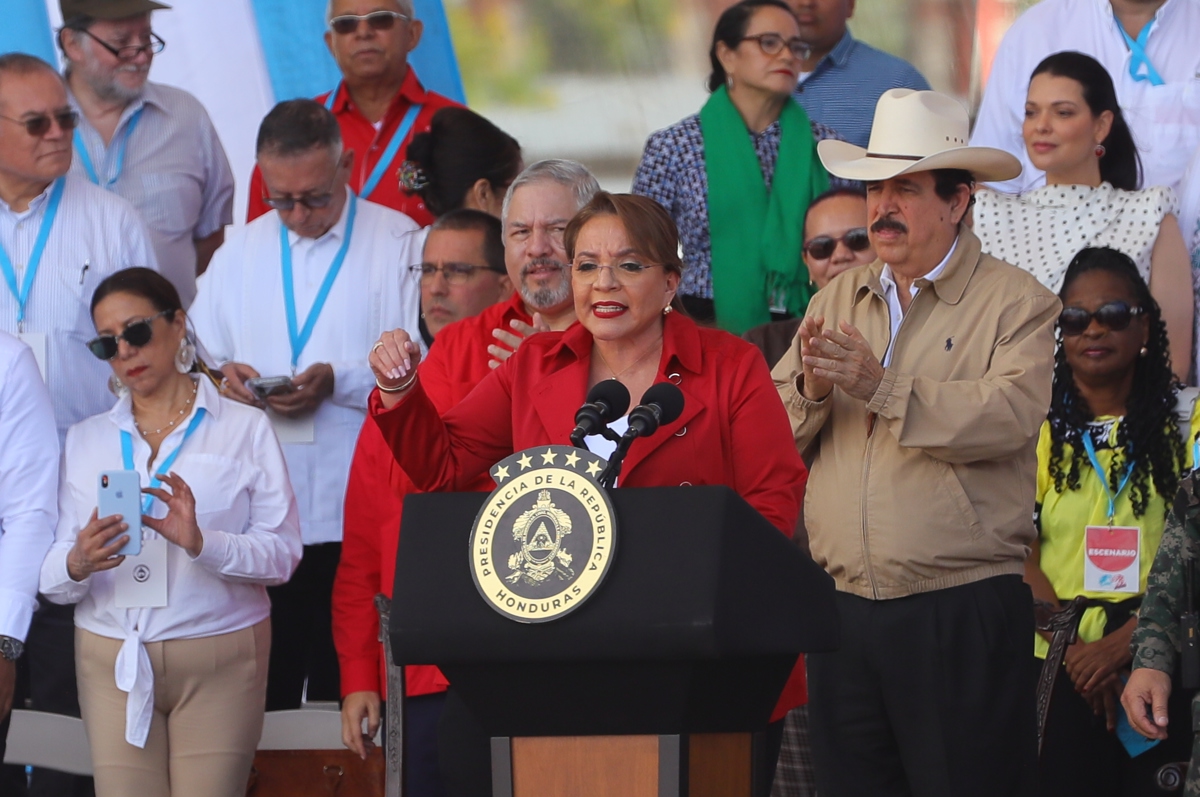 La presidenta de Honduras, Xiomara Castro