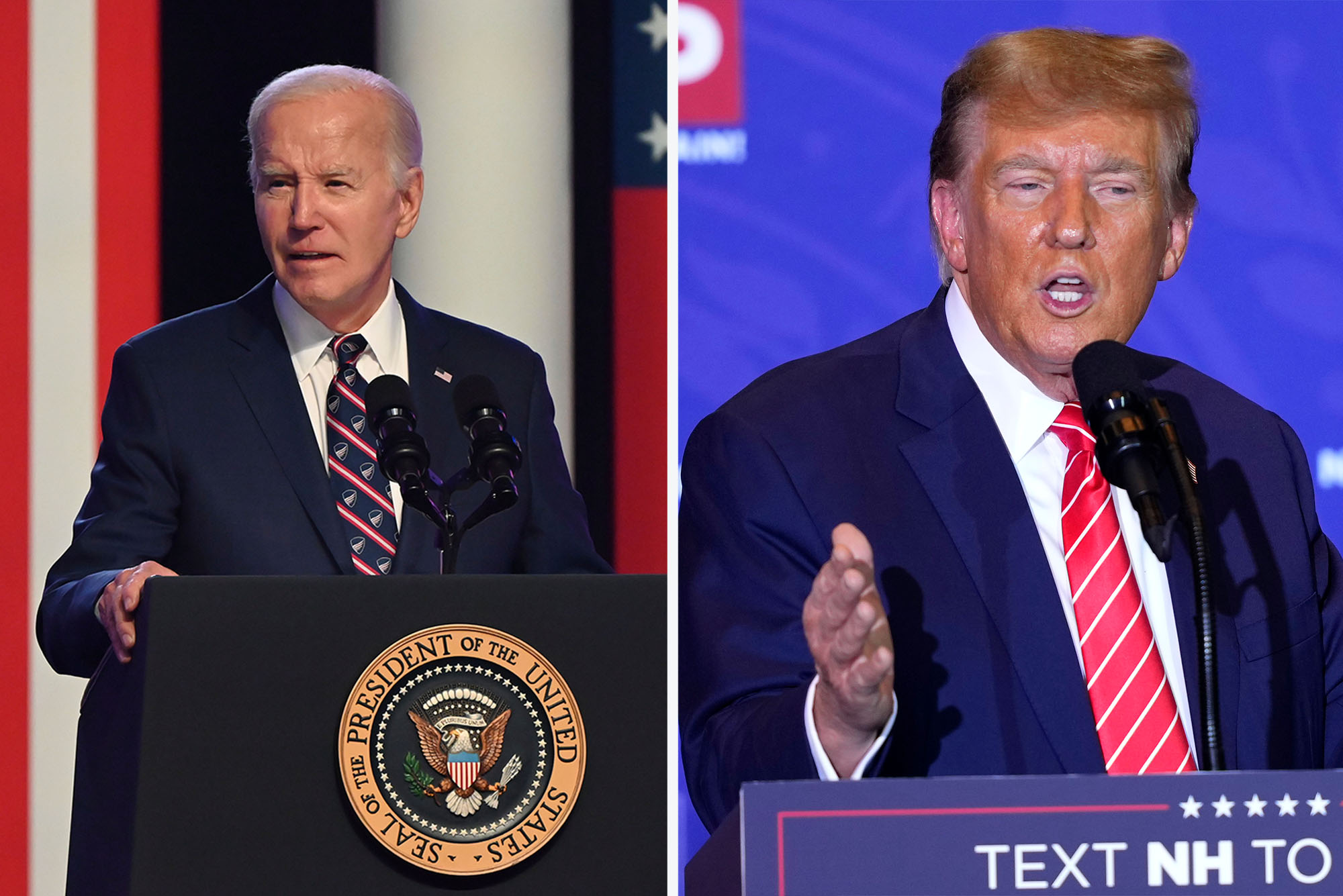 ¿Por qué se ve a Biden mucho más viejo que a Trump si solo se llevan tres años?
