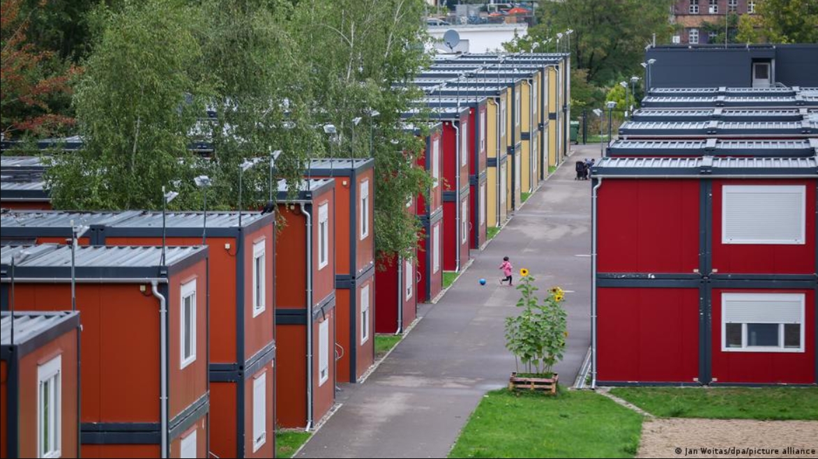 Campo de refugiados en el estado federado de Sajonia, este de Alemania