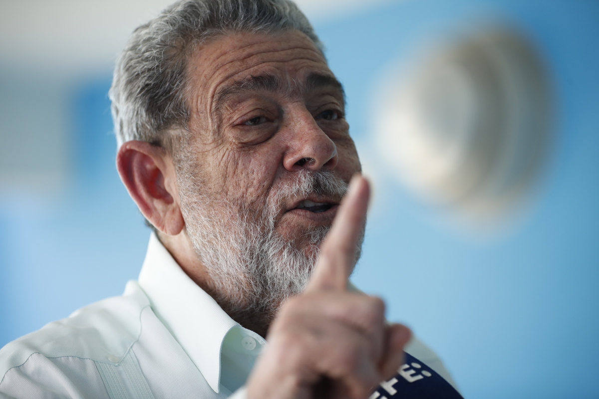 primer ministro de San Vicente y las Granadinas, Ralph Gonsalves
