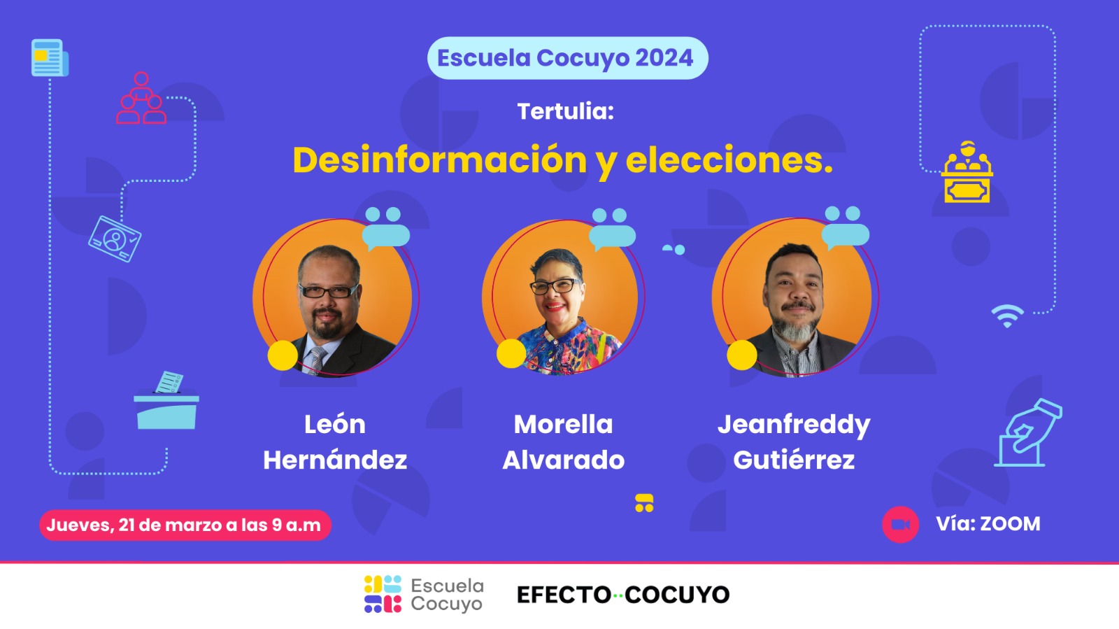 Aprende a combatir la desinformación en tiempos electorales en la tercera tertulia de la Escuela Cocuyo
