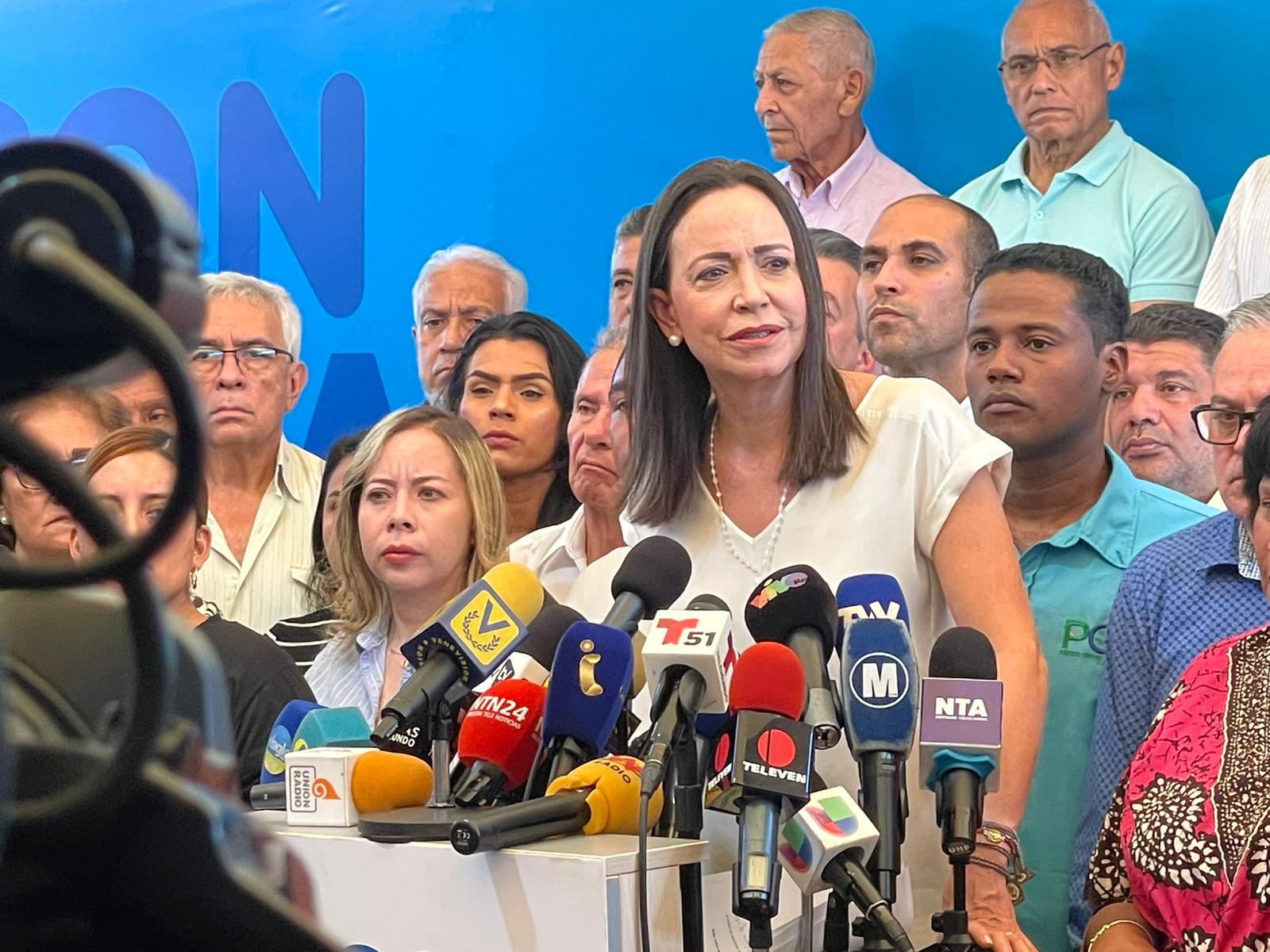 Machado: La lucha continúa y no vamos a salirnos de la ruta electoral