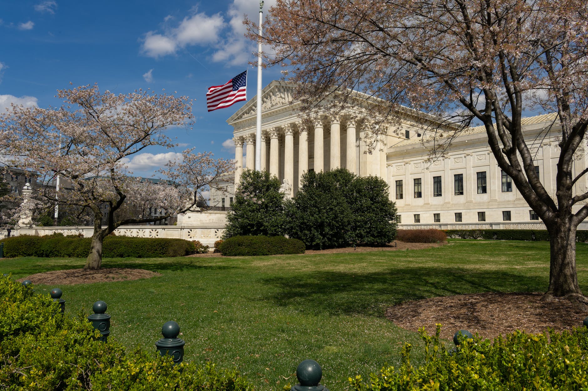 us supreme court flag half mast