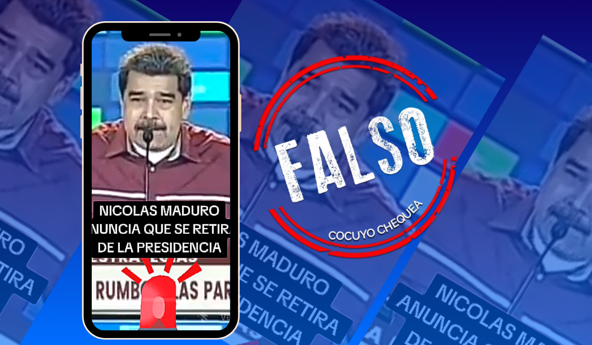 Maduro no dijo que va a renunciar si gana la oposición en 2024, fue en 2020