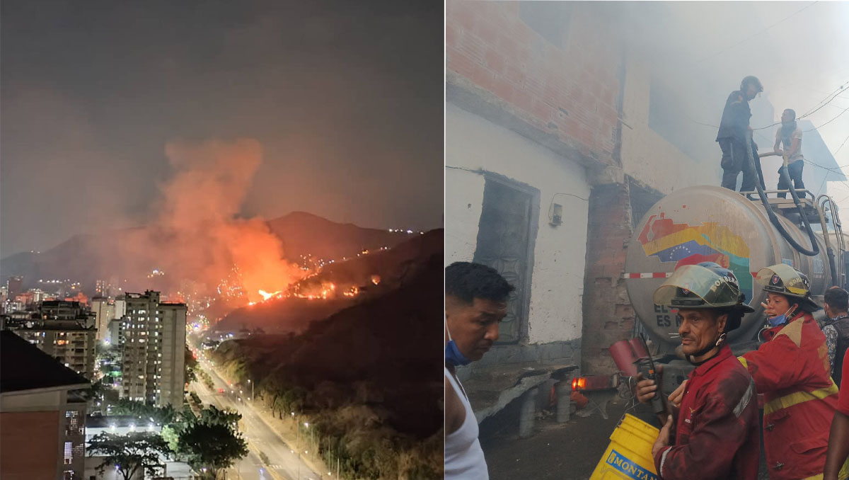 Ministro asegura que incendios en Caracas "son provocados"