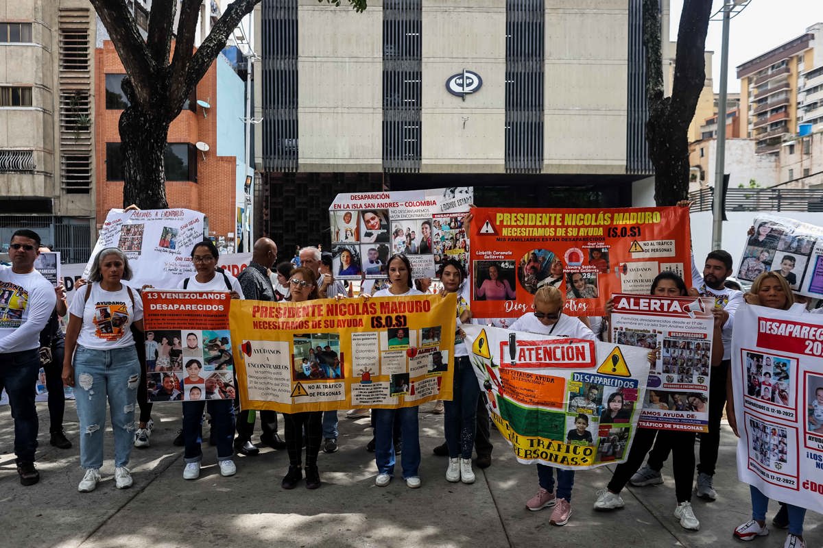 Familiares de venezolanos desaparecidos exigen una investigación a la Fiscalía General
