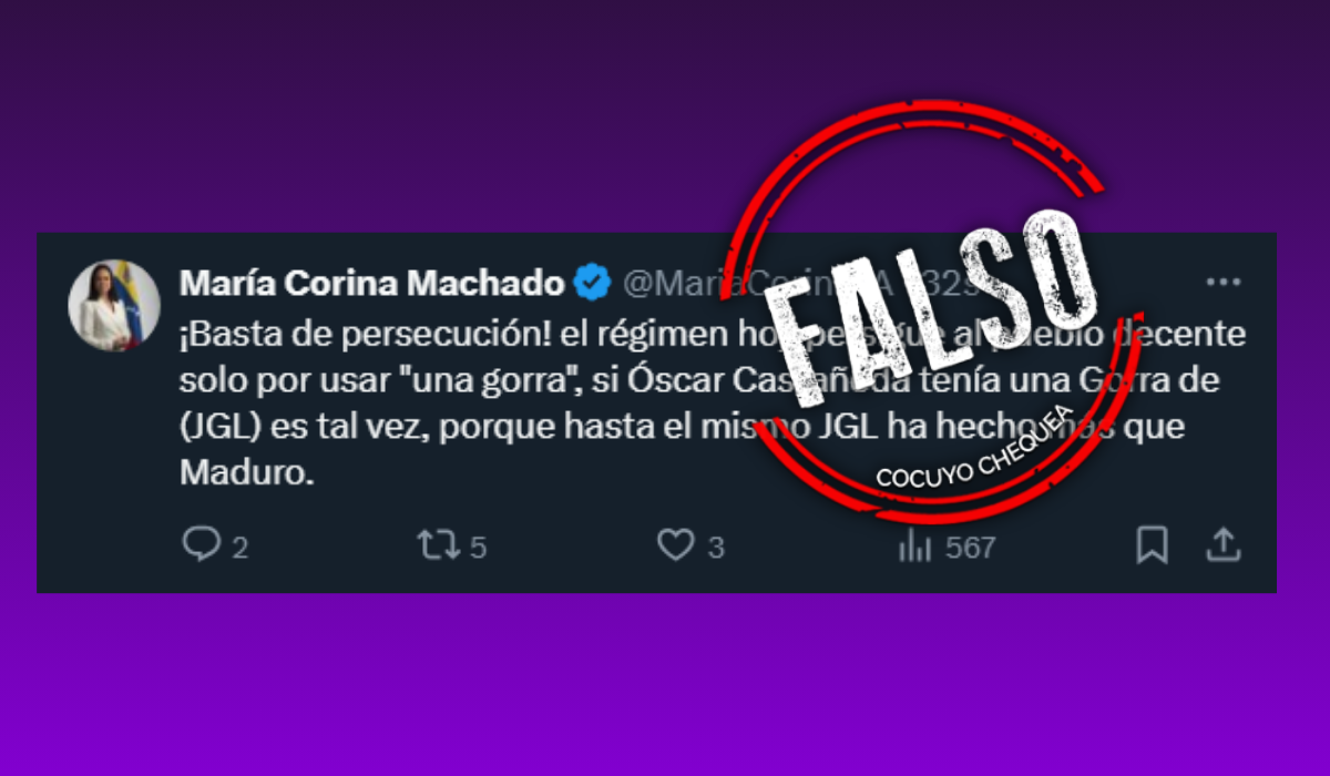 Falso tuit Machado Chapo Turén