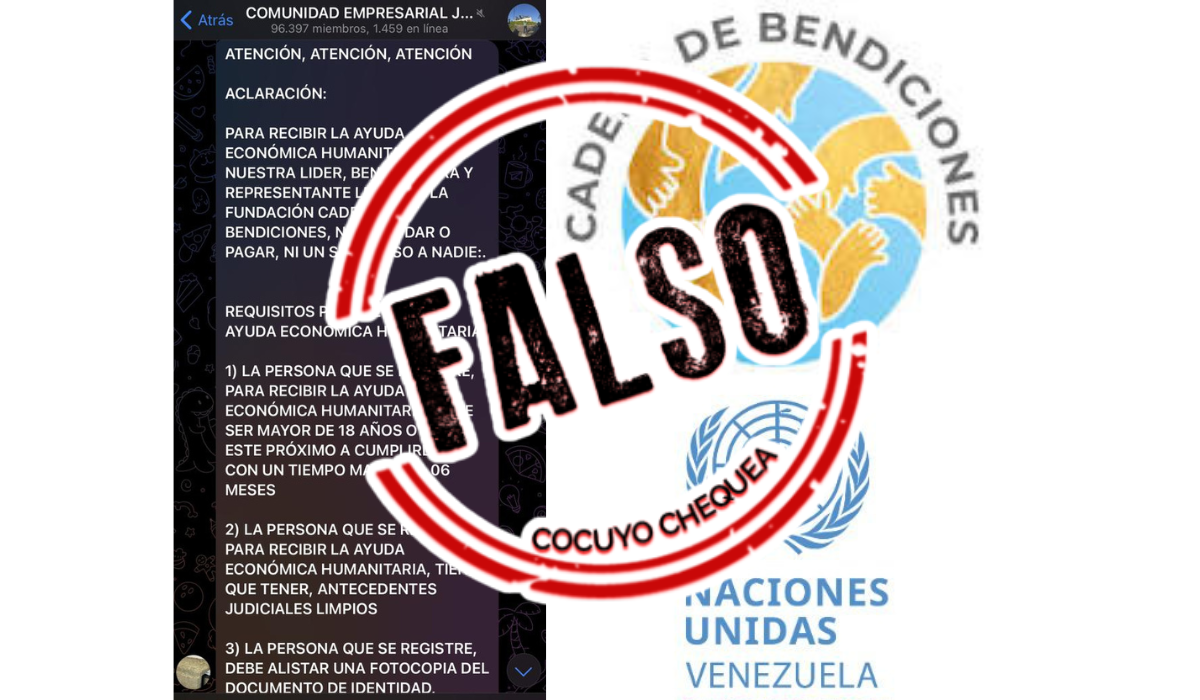 Doris Bahos estafa ONU Cadena de Bendiciones