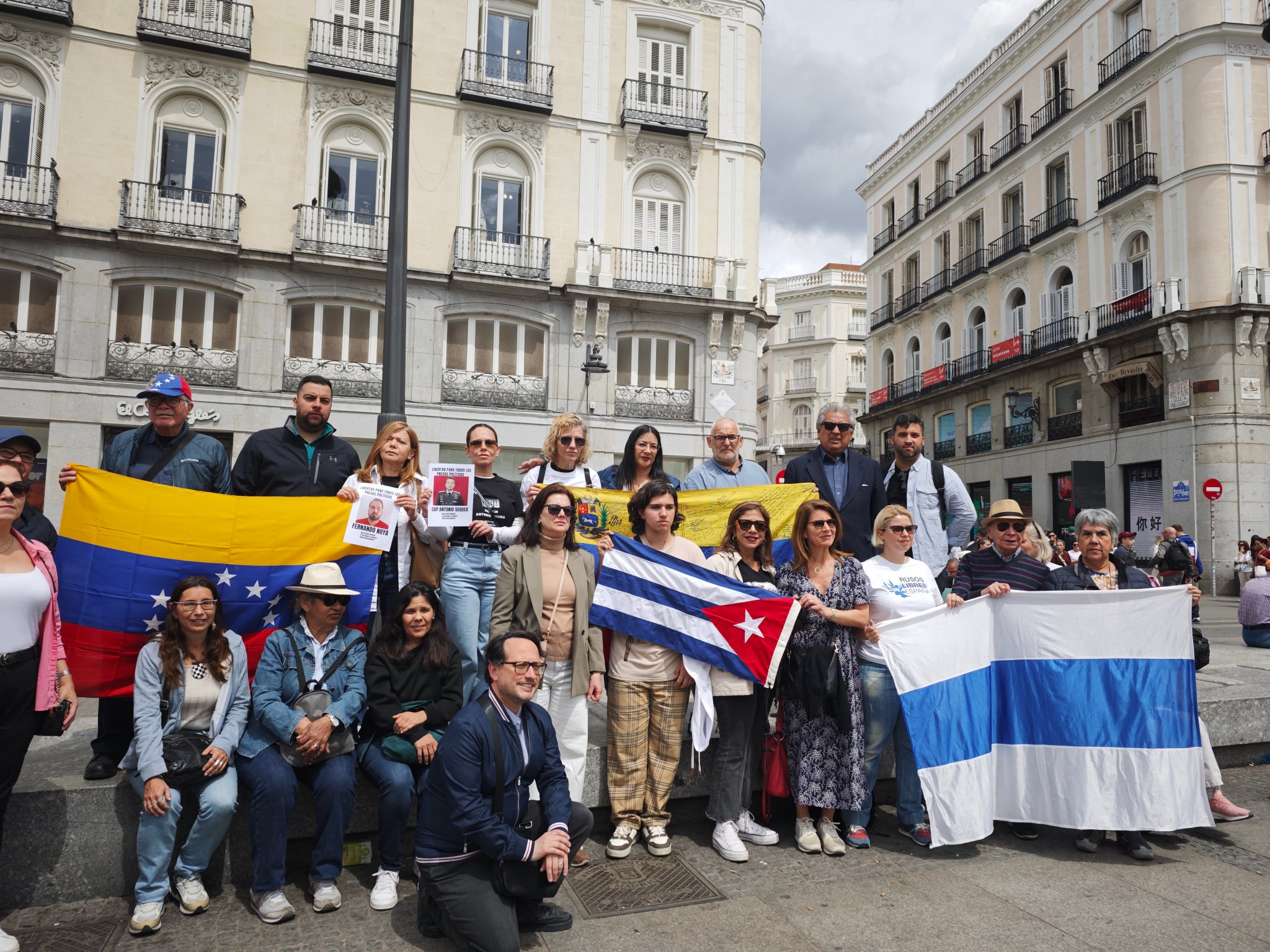 Venezolanos en Madrid exigen liberación de San Miguel