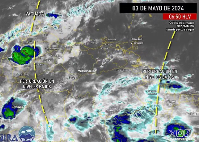 Lluvias en oriente, sur y occidente este 3 de mayo