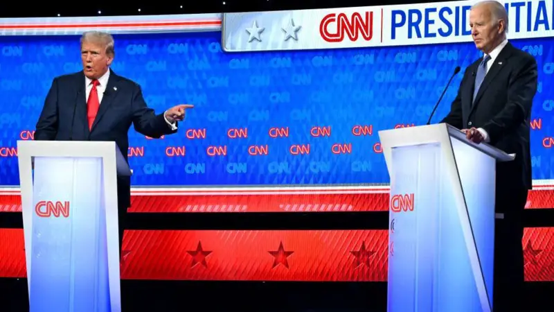 Un Biden indeciso y confundido fue incapaz de responder a las falsedades de Trump en el primer debate de las presidenciales 2024