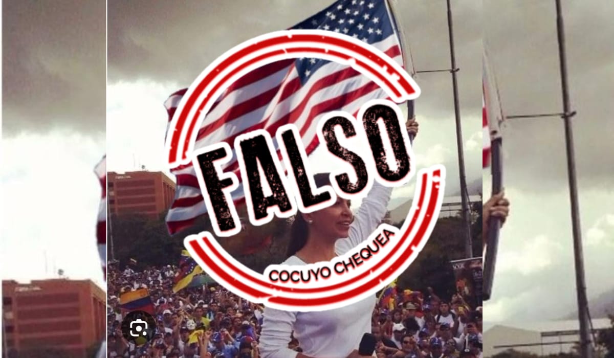 María Corina Machado bandera