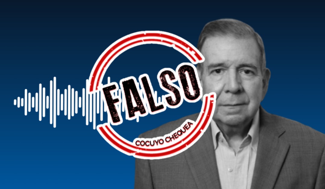 El comando de campaña de González Urrutia informó que el audio era falso