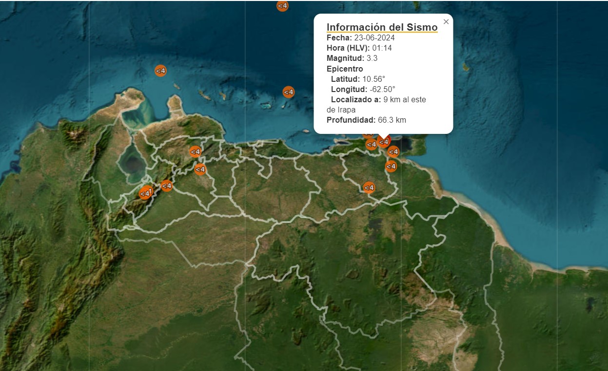 Otros cinco temblores se registraron en Sucre tras sismo de magnitud 5.2