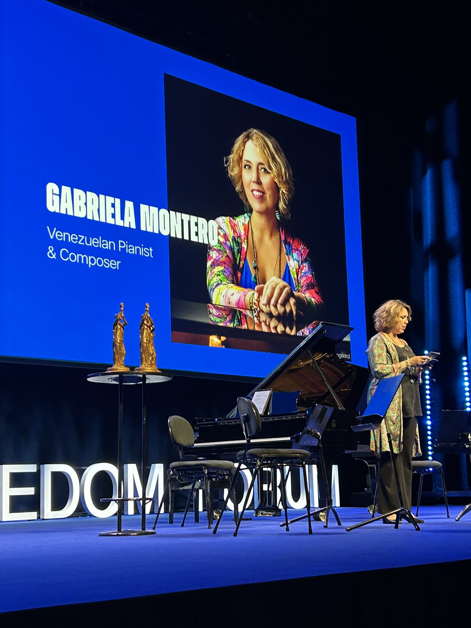 El mensaje de Gabriela Montero al recibir el premio Václav Havel 2024