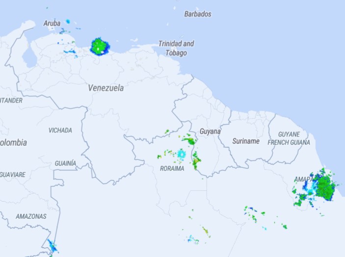 Venezuela tendrá lluvias y chubascos este 10 de junio