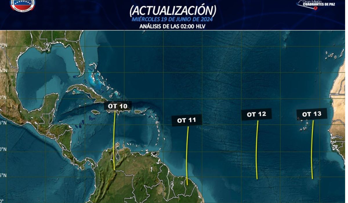 Este es el pronóstico del tiempo del Inameh para este 19 de junio