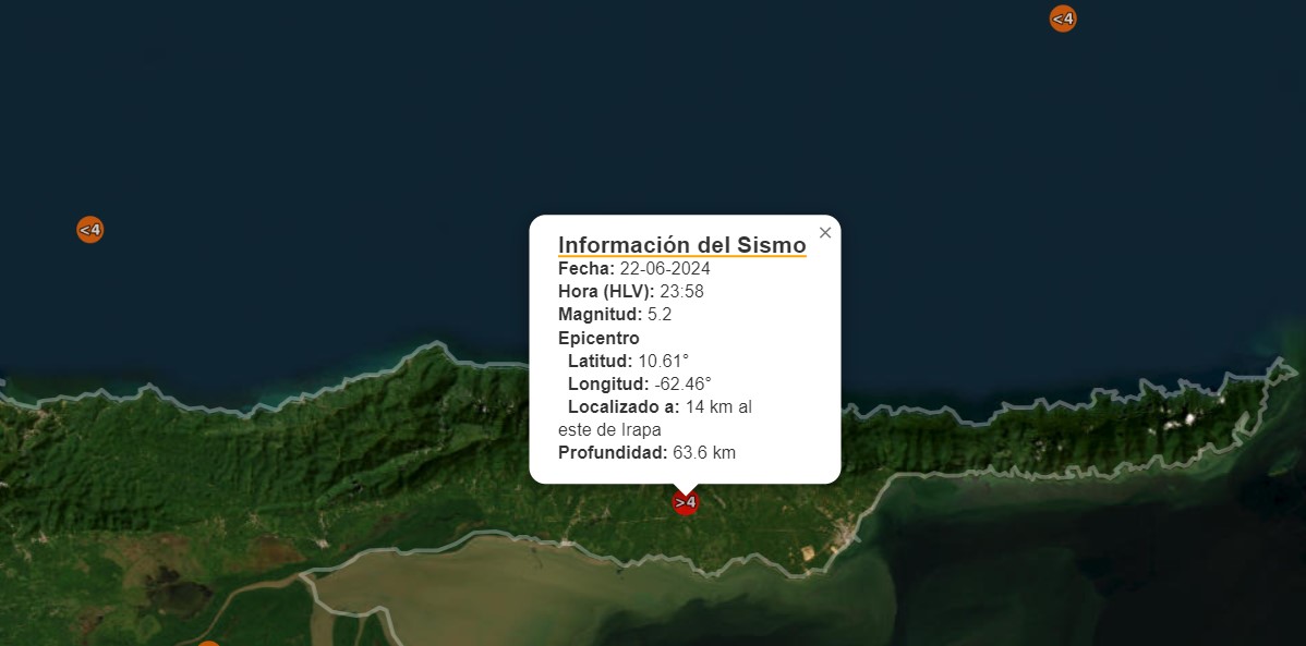 Temblor en el estado Sucre se siente en todo el oriente y Caracas