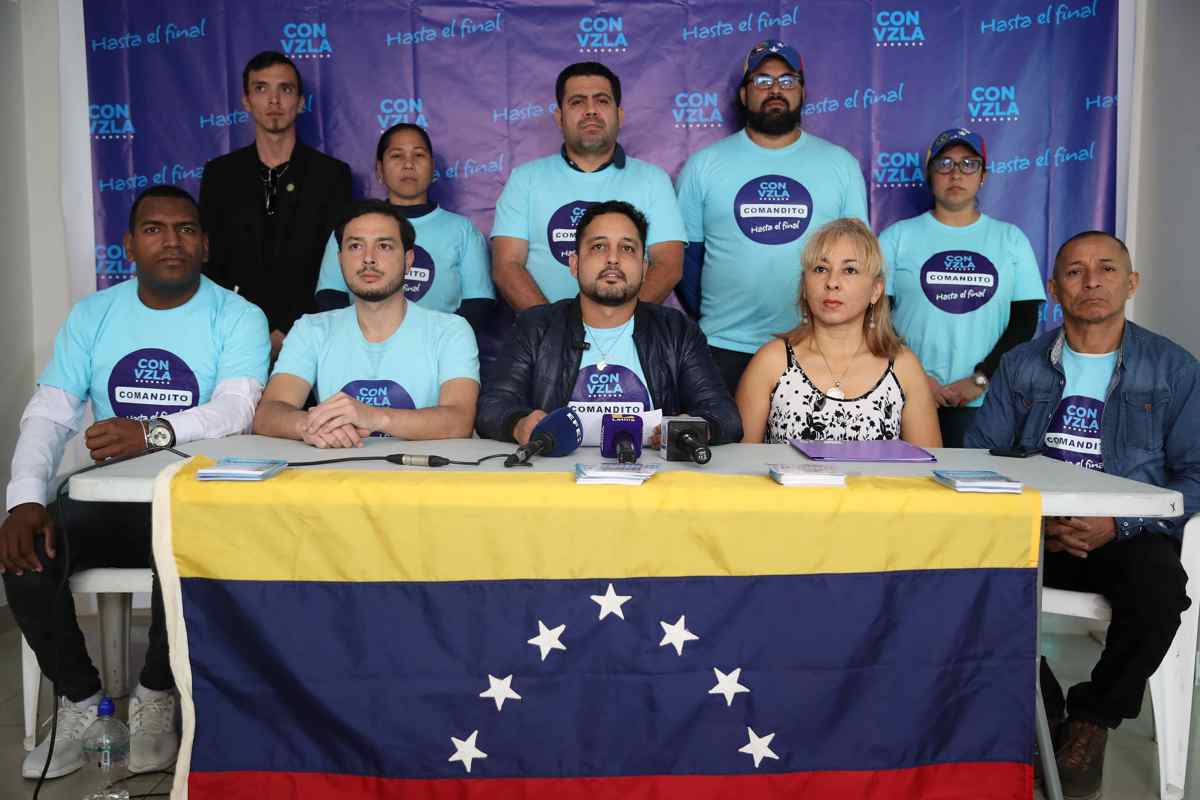 Rueda de prensa del comando Con Venezuela en Perú