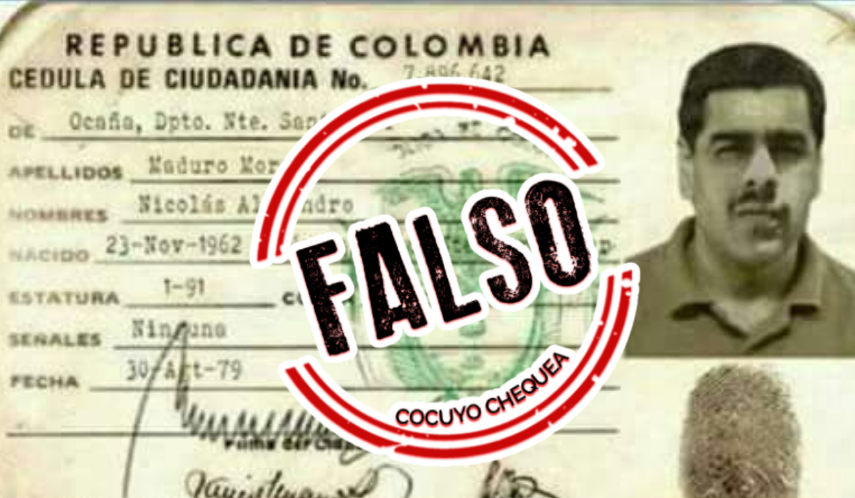 Desde que Maduro es presidente se ha difundido mucha desinformación sobre su nacionalidad