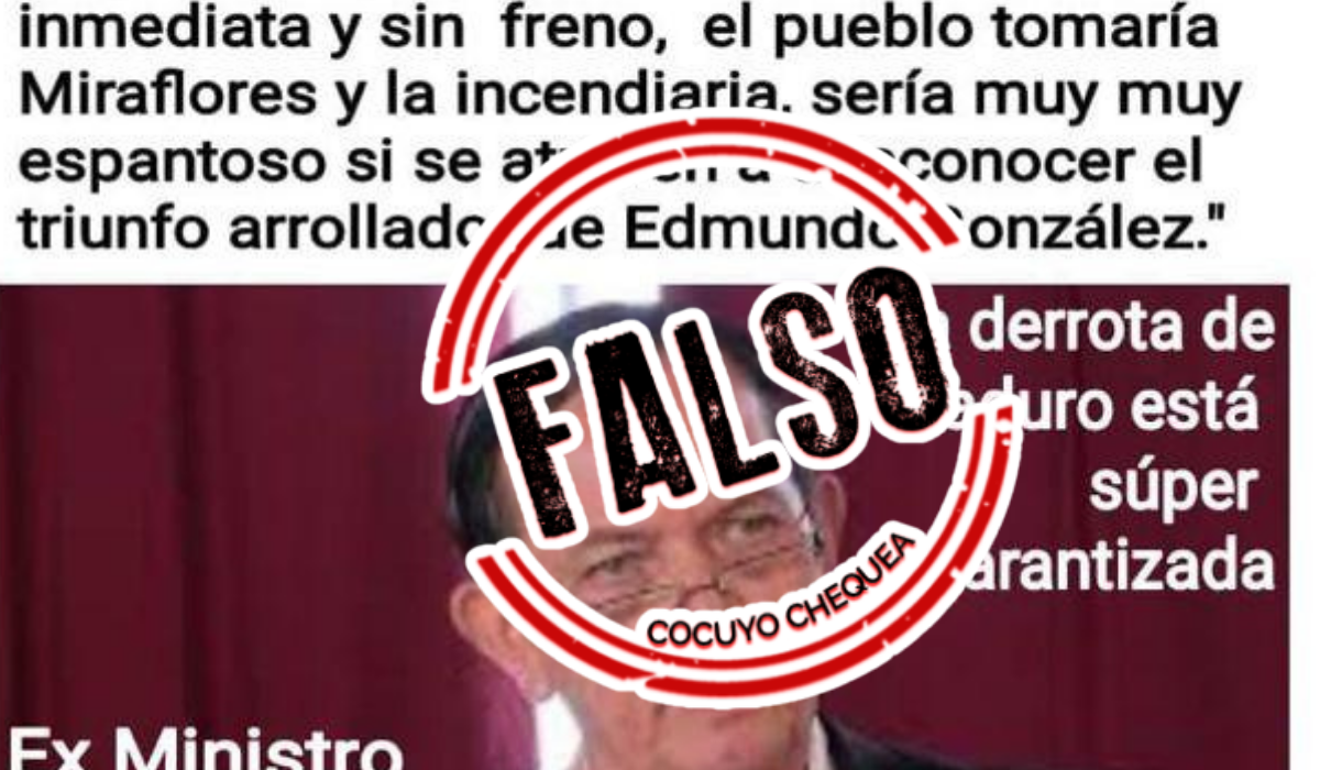El propio exministro desmintió las declaraciones