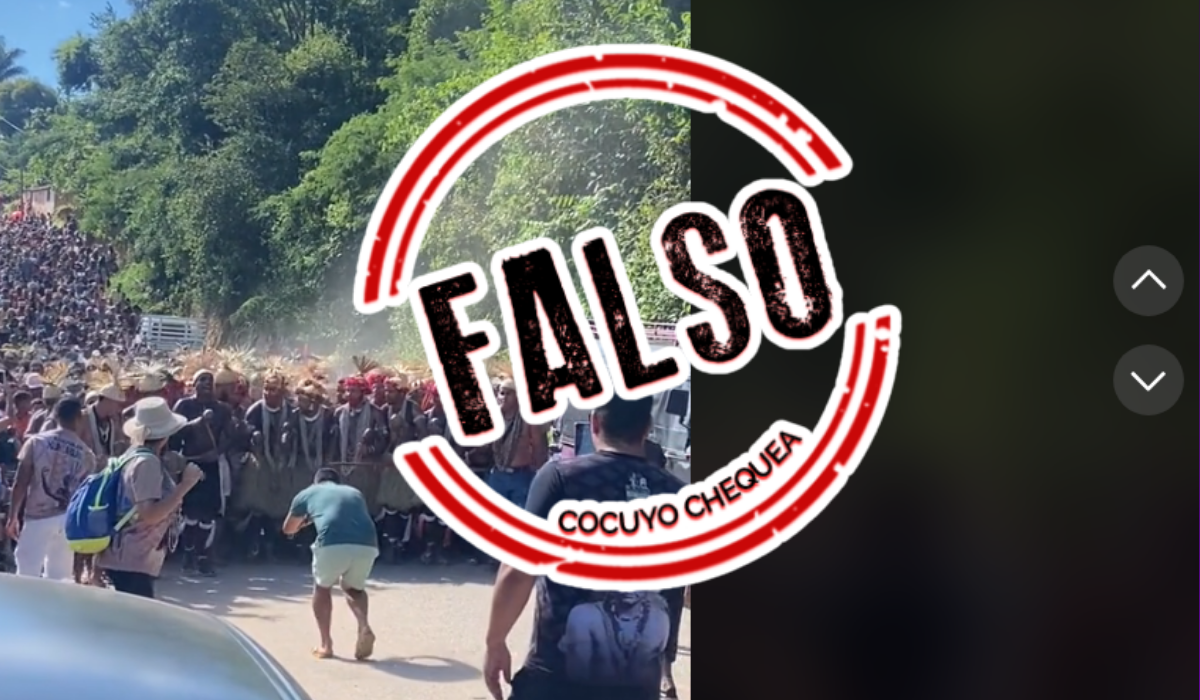 Los indigenas realizabn una ceremnia para conmemorar el asesinato de un cacique en 1989