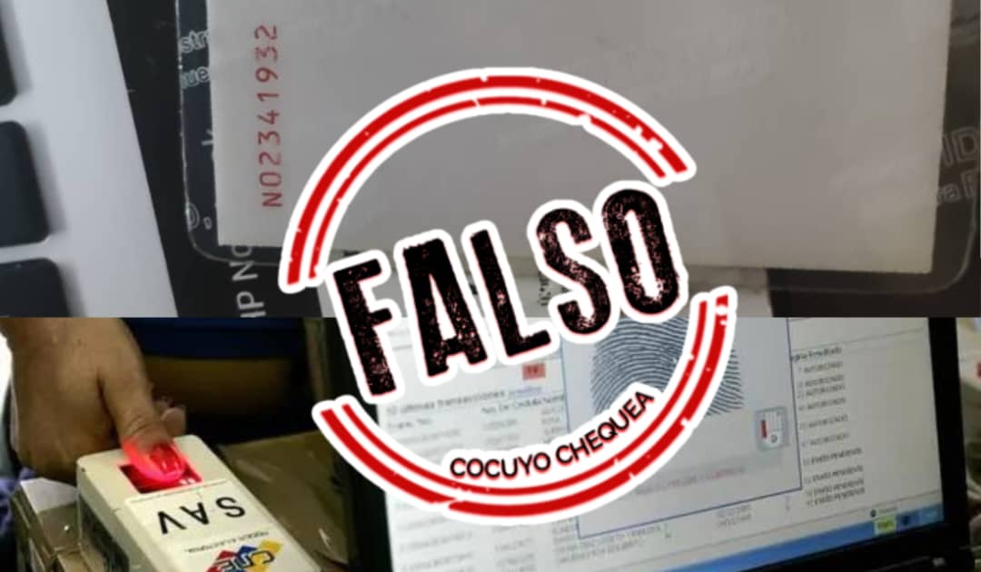 Números rojos detrás de la cédula