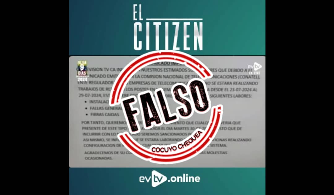 Citizen falso comunicado