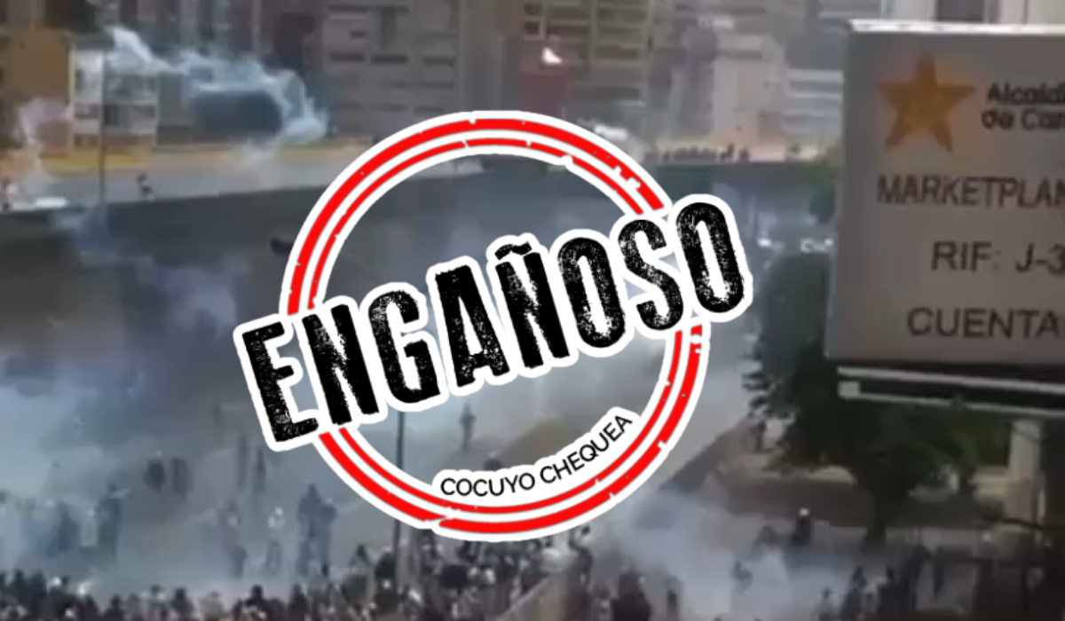 Aunque este lunes sí se registran multiples protestas en muchos sectores de Caracas este video es de 2017
