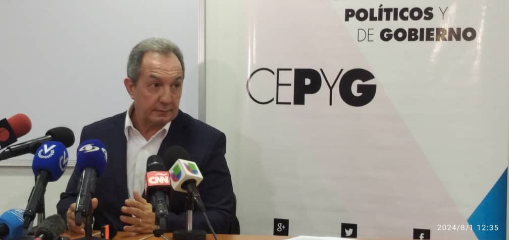 Centro de Estudios Políticos de la UCAB pide neutralidad a la Fuerza Armada y respeto a la soberanía popular expresada en el voto. El CNE debe mostrar actas, de la elección del 28 de julio, señala Benigno Alarcón