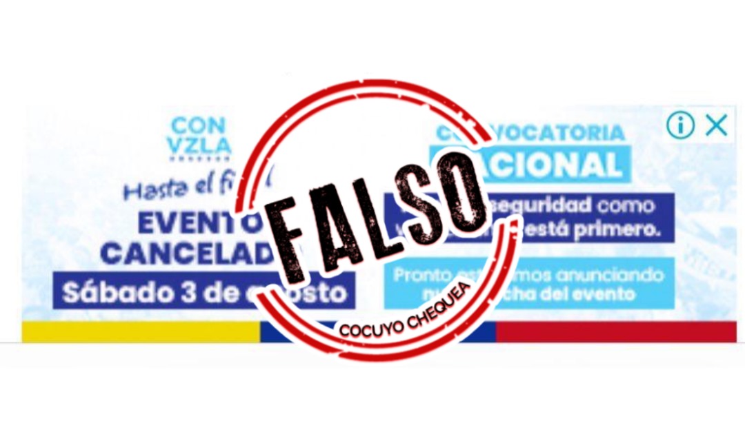 Falso anuncio de cancelación