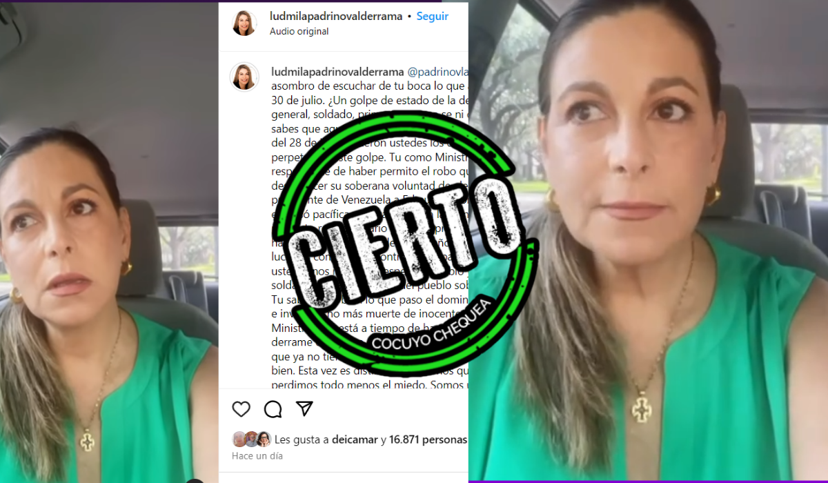 No es la hermana del Ministro como se ha publicado en medios y redes sociales