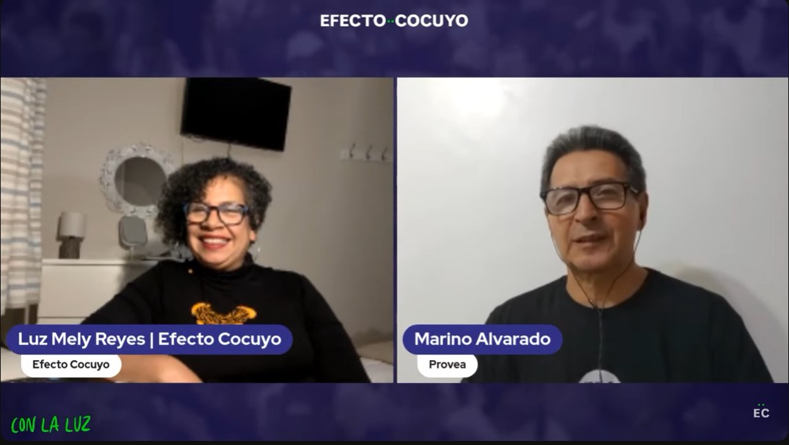 con la luz Marino Alvarado