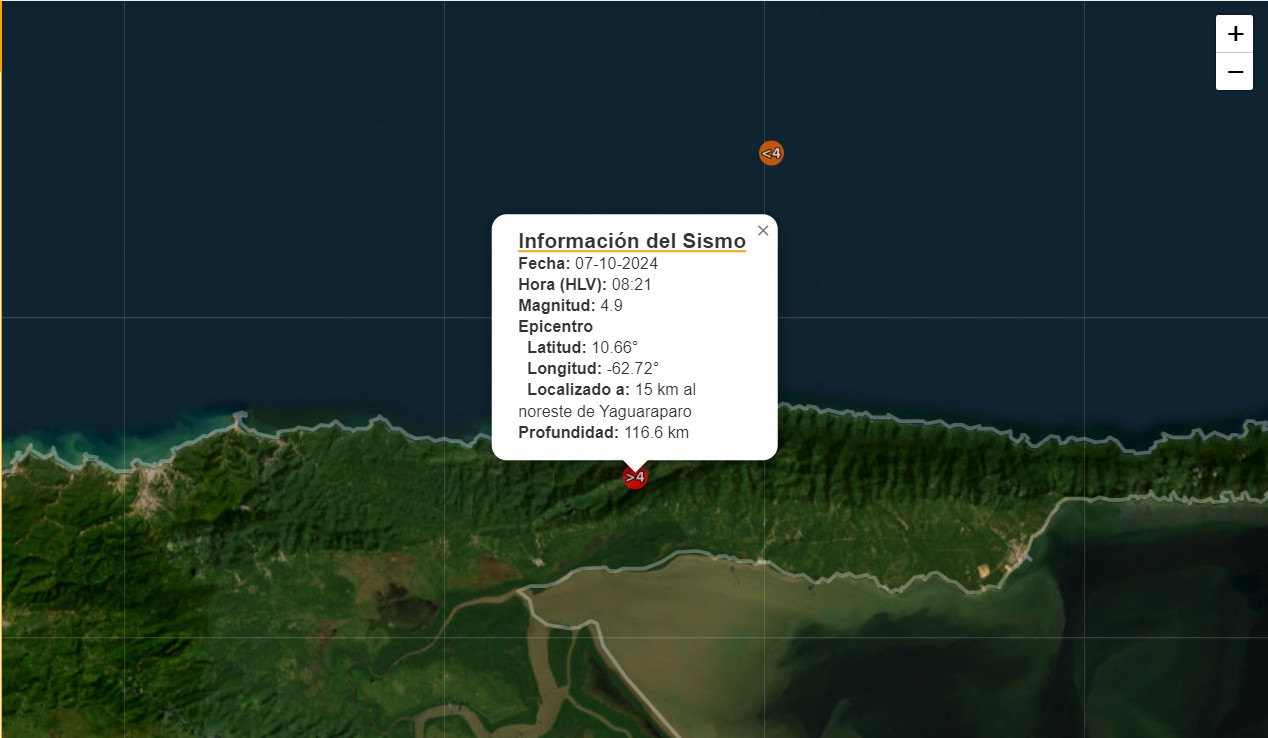 Sismo en Sucre se siente en zonas de oriente y centro de Venezuela