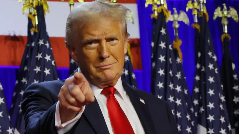 Donald Trump declara una "magnífica victoria" mientras Kamala Harris mantiene silencio en la noche electoral