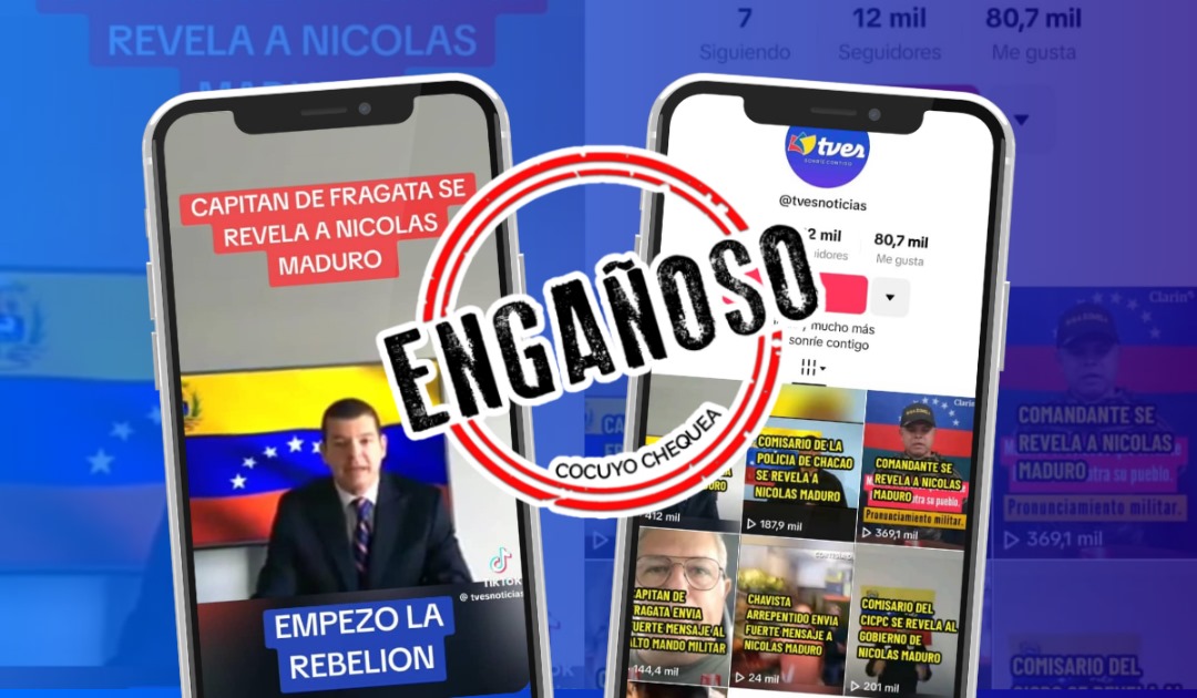 Falsa cuenta de Tves en Tiktok