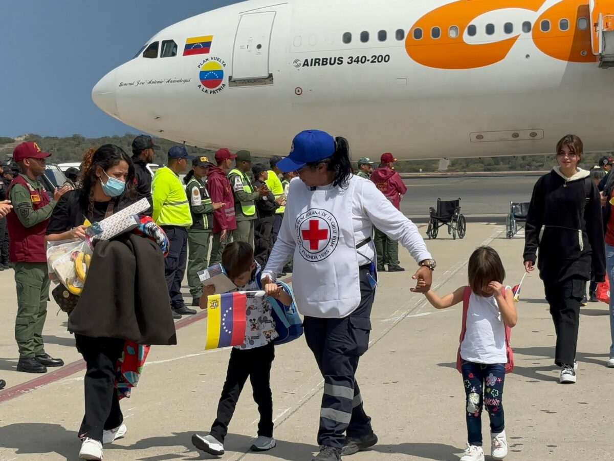 Cruz Roja Venezolana niños migrantes